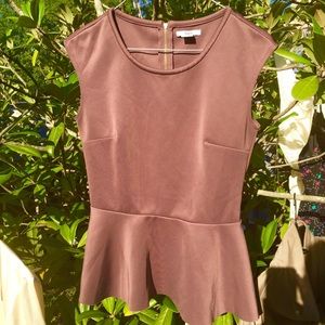 BAR III Peplum Blouse